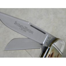 Schatt & Morgan Cutlery Co. Titusville PA Bone Series XX 045160 5 Blade Sowbelly Knife in Box c.2010 Schatt & Morgan Cutlery Co. Titusville PA Bone Series XX 045160 5 Blade Sowbelly Knife in Box c.2010