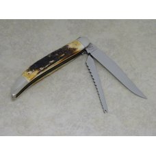 Queen Cutlery Co. Collectors 2006 Genuine Stag #46 Toothpick Fish Knife in Box - 1 of 50