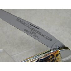 Queen Cutlery Co. Collectors 2006 Genuine Stag #46 Toothpick Fish Knife in Box - 1 of 50