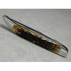 Queen Cutlery Co. Collectors 2006 Genuine Stag #46 Toothpick Fish Knife in Box - 1 of 50