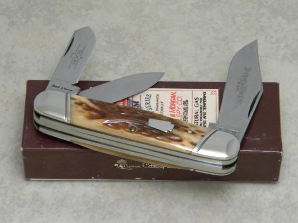 Schatt & Morgan Series XX Keystone Series Bone 043163 Rail Splitter Whittler Knife in Box c.2010 Schatt & Morgan Series XX Keystone Series Bone 043163 Rail Splitter Whittler Knife in Box c.2010