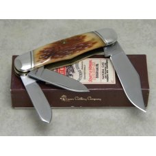 Schatt & Morgan Series XX Keystone Series Bone 043163 Rail Splitter Whittler Knife in Box c.2010 Schatt & Morgan Series XX Keystone Series Bone 043163 Rail Splitter Whittler Knife in Box c.2010