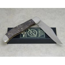 Queen Cutlery Co. Titusville PA #44 BEM Birds Eye Maple Folding Hunter Knife in Box Queen Cutlery Co. Titusville PA #44 BEM Birds Eye Maple Folding Hunter Knife in Box