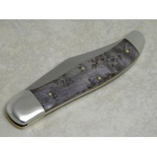 Queen Cutlery Co. Titusville PA #44 BEM Birds Eye Maple Folding Hunter Knife in Box Queen Cutlery Co. Titusville PA #44 BEM Birds Eye Maple Folding Hunter Knife in Box