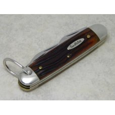 Queen Cutlery Collectors Inc. 2000 Bone Scout Camp Utility Knife in Box - Queen Steel Shield Queen Cutlery Collectors Inc. 2000 Bone Scout Camp Utility Knife in Box - Queen Steel Shield