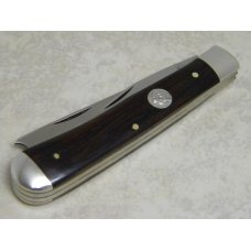 Queen Cutlery Co Titusville PA #19 Cocobolo One Arm Razor Slimline Trapper Farmers Jack Knife in Box Queen Cutlery Co Titusville PA #19 Cocobolo One Arm Razor Slimline Trapper Farmers Jack Knife in Box