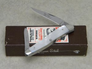 Schatt & Morgan Titusville PA Mother of Pearl 052146 Half Whittler Knife in Box c.2005