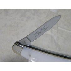 Schatt & Morgan Titusville PA Mother of Pearl 052146 Half Whittler Knife in Box c.2005 Schatt & Morgan Titusville PA Mother of Pearl 052146 Half Whittler Knife in Box c.2005