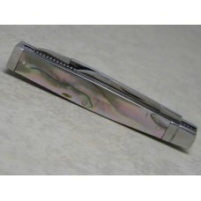 Queen Cutlery Co. Dan Burke Limited Edition Abalone Pearl Serpentine Doctors Knife in Box Queen Cutlery Co. Dan Burke Limited Edition Abalone Pearl Serpentine Doctors Knife in Box