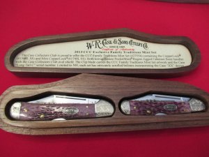2013 W.R. Case & Sons Exclusive Mint Set  Copperlocks 