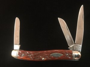 Camillus 69 Large Stockman Red Bone