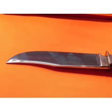 Vintage J A Henckels Presentation Fixed Blade Hunter w/ Deer Stag Handles & Deer Head Blade Etch Vintage J A Henckels Presentation Fixed Blade Hunter w/ Deer Stag Handles & Deer Head Blade Etch
