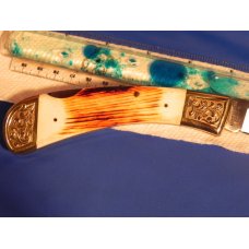 Parker IMAI K-540 XLarge Lockback Hunting Knife with a Bird Wildlife (Condor?) Blade Etching - NOS Parker IMAI K-540 XLarge Lockback Hunting Knife with a Bird Wildlife (Condor?) Blade Etching - NOS