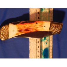 Parker IMAI K-540 XLarge Lockback Hunting Knife with a Bird Wildlife (Condor?) Blade Etching - NOS Parker IMAI K-540 XLarge Lockback Hunting Knife with a Bird Wildlife (Condor?) Blade Etching - NOS