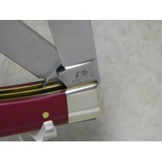 Queen Cutlery Co. Titusville PA Red #9 One Arm Razor Trapper Knife in Box Queen Cutlery Co. Titusville PA Red #9 One Arm Razor Trapper Knife in Box
