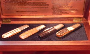Case xx 1992 Barlow Knife Set. Handles: Birds Eye Maple, Buffalo Horn, Stag, 2nd Cut Bone  -1 of 750