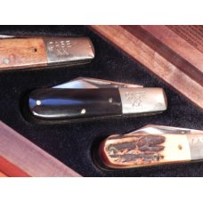 Case xx 1992 Barlow Knife Set. Handles: Birds Eye Maple, Buffalo Horn, Stag, 2nd Cut Bone  -1 of 750