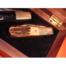 Case xx 1992 Barlow Knife Set. Handles: Birds Eye Maple, Buffalo Horn, Stag, 2nd Cut Bone  -1 of 750