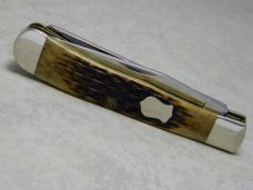 Case Bros. Cutlery Co. USA 2006 Antique Bone 6254 SS Trapper Knife in Tin Box