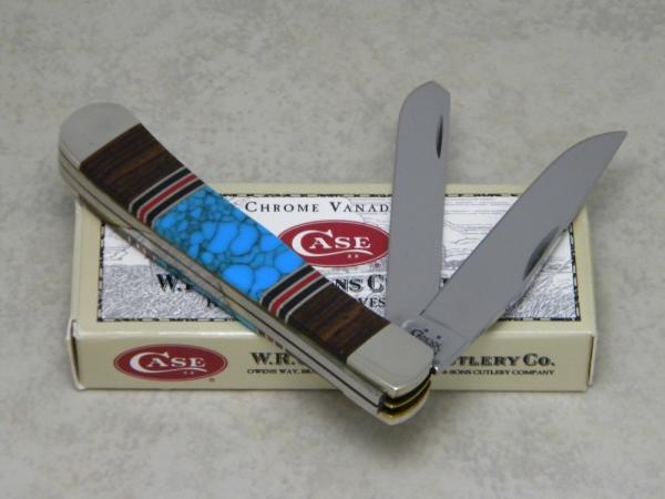 Case XX USA 2005 Custom Turquoise 3254 CV Trapper Knife in Box Case XX USA 2005 Custom Turquoise 3254 CV Trapper Knife in Box