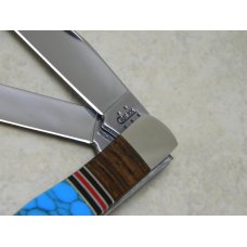 Case XX USA 2005 Custom Turquoise 3254 CV Trapper Knife in Box Case XX USA 2005 Custom Turquoise 3254 CV Trapper Knife in Box