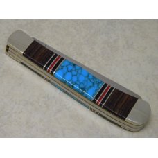 Case XX USA 2005 Custom Turquoise 3254 CV Trapper Knife in Box Case XX USA 2005 Custom Turquoise 3254 CV Trapper Knife in Box