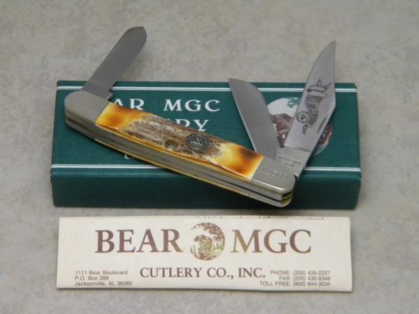 Bear MGC USA Stag 1993 NKCA Premium Stockman Club Knife in Box Bear MGC USA Stag 1993 NKCA Premium Stockman Club Knife in Box