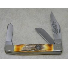 Bear MGC USA Stag 1993 NKCA Premium Stockman Club Knife in Box