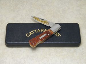 Cattaraugus Springdale ARK K.C.C. CM-10 Japan 20th Century Barlow Bone Bullet Lockback Knife in Box