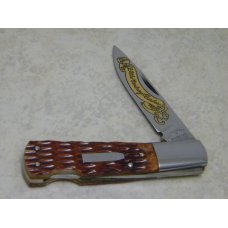 Cattaraugus Springdale ARK K.C.C. CM-10 Japan 20th Century Barlow Bone Bullet Lockback Knife in Box Cattaraugus Springdale ARK K.C.C. CM-10 Japan 20th Century Barlow Bone Bullet Lockback Knife in Box