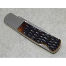 Cattaraugus Springdale ARK K.C.C. CM-11 Japan Bone Bullet Lockback Knife in Box Cattaraugus Springdale ARK K.C.C. CM-11 Japan Bone Bullet Lockback Knife in Box