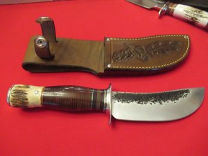 Custom Fixed Blade Jim  Behring (Treeman)  Handmade Knives