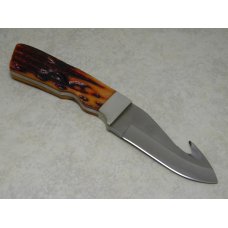 Bear & Son Bone RSB44 Hunting Heritage Collection Guthook Fixed Blade Sheath Knife in Box Bear & Son Bone RSB44 Hunting Heritage Collection Guthook Fixed Blade Sheath Knife in Box