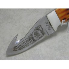 Bear & Son Bone RSB44 Hunting Heritage Collection Guthook Fixed Blade Sheath Knife in Box Bear & Son Bone RSB44 Hunting Heritage Collection Guthook Fixed Blade Sheath Knife in Box