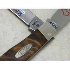 Case XX USA 1995 Curly Maple 7254 SS WTKC "Texas' First Knife Club" Trapper Knife in Box - 1 of 75