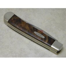 Case XX USA 1995 Curly Maple 7254 SS WTKC "Texas' First Knife Club" Trapper Knife in Box - 1 of 75