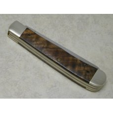 Case XX USA 1995 Curly Maple 7254 SS WTKC "Texas' First Knife Club" Trapper Knife in Box - 1 of 75
