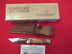 Case XX Mammoth Ivory Slab Side Hunter Pattern #I78-3 1/2 SS