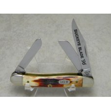 Case XX USA 4 Dot (1996) Red Stag Buckeye Blade R5318 SS Stockman Knife Case XX USA 4 Dot (1996) Red Stag Buckeye Blade R5318 SS Stockman Knife