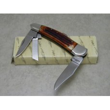 American Blade Chatt. TN. (Parker) Japan Bone ABC Collectors Lockback Whittler Knife c.1983 NIB American Blade Chatt. TN. (Parker) Japan Bone ABC Collectors Lockback Whittler Knife c.1983 NIB