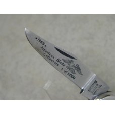 American Blade Chatt. TN. (Parker) Japan Bone ABC Collectors Lockback Whittler Knife c.1983 NIB American Blade Chatt. TN. (Parker) Japan Bone ABC Collectors Lockback Whittler Knife c.1983 NIB