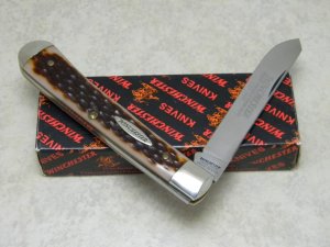Winchester Trademark USA Delrin 19005 1st Production Run 1 of 1000 One-Blade Trapper Knife NIB
