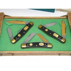 Boker Tree Brand Solingen, Germany Black Miner's Commemorative Set of 3 Stockman Knives NIB w/COA Boker Tree Brand Solingen, Germany Black Miner's Commemorative Set of 3 Stockman Knives NIB w/COA