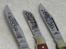 Boker Solingen, Germany Bone, Wood, Stag Set of 3 Storyteller Knives NIB Boker Solingen, Germany Bone, Wood, Stag Set of 3 Storyteller Knives NIB