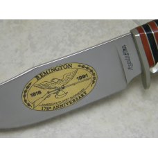 Remington 175th Anniversary 1816-1991 RH33C Fixed-Blade Knife with Wood Display Board Remington 175th Anniversary 1816-1991 RH33C Fixed-Blade Knife with Wood Display Board