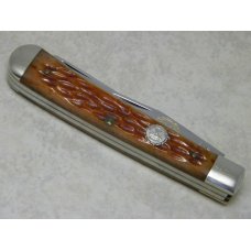 Sargent USA (Queen City) Jigged Brown Bone Trapper 1992 NKCA 1992 Club Knife Sargent USA (Queen City) Jigged Brown Bone Trapper 1992 NKCA 1992 Club Knife
