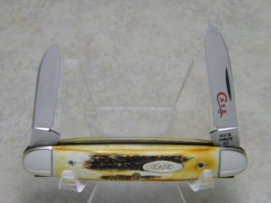 Case XX Stainless USA 2 Dot (1978) Stag 5279 SSP Red Etch Pen Knife