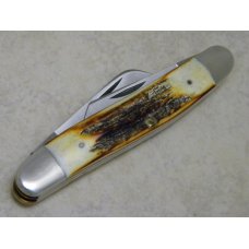 Case XX Stainless USA 2 Dot (1978) Stag 5347 HP SSP Red Etch Stockman Knife Case XX Stainless USA 2 Dot (1978) Stag 5347 HP SSP Red Etch Stockman Knife