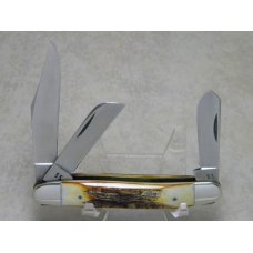 Case XX Stainless USA 2 Dot (1978) Stag 5347 HP SSP Red Etch Stockman Knife Case XX Stainless USA 2 Dot (1978) Stag 5347 HP SSP Red Etch Stockman Knife