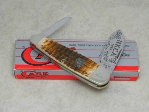 Case USA 1989 NKCA Club Knife ROG 62070 SS Rogers Bone Large Sleeveboard in Box